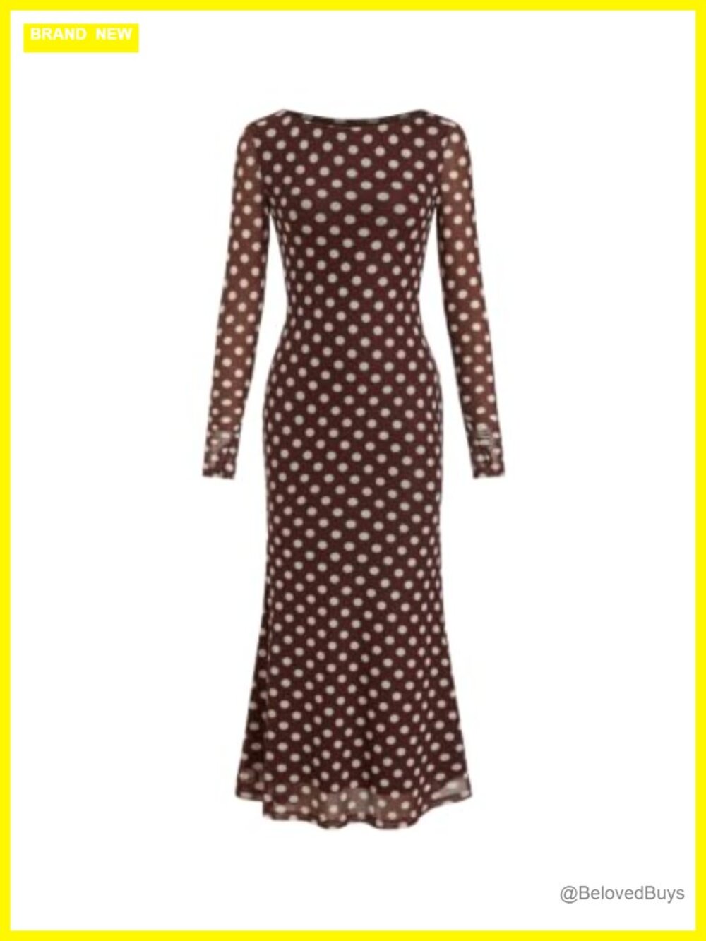 Floral Mesh Long Sleeve Bodycon Maxi Wedding Guest Dress Formal